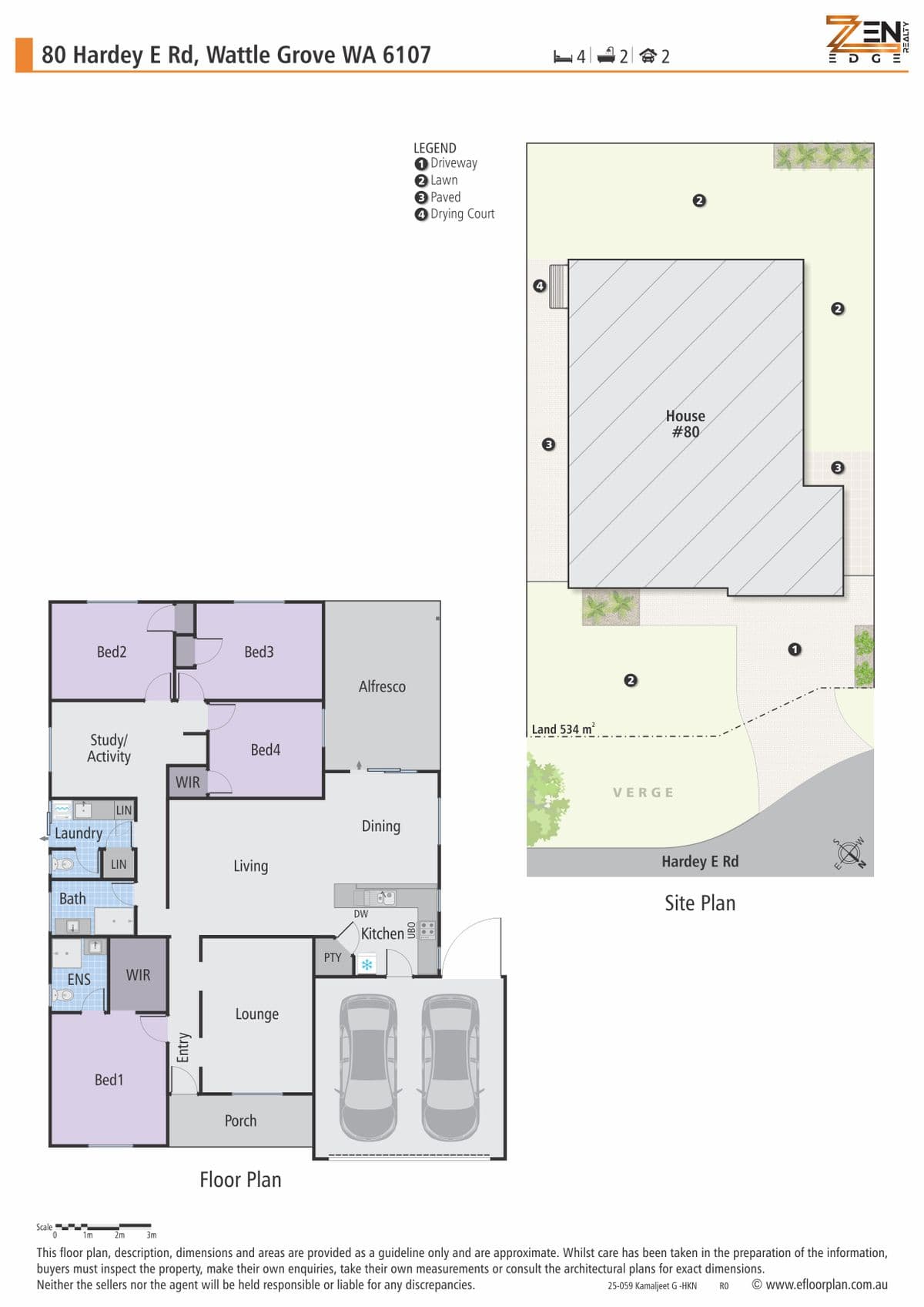 Floor plan — Stylish, Spacious And Fully Renovated Family Haven in 80 Hardey E Road Wattle Grove For Sale