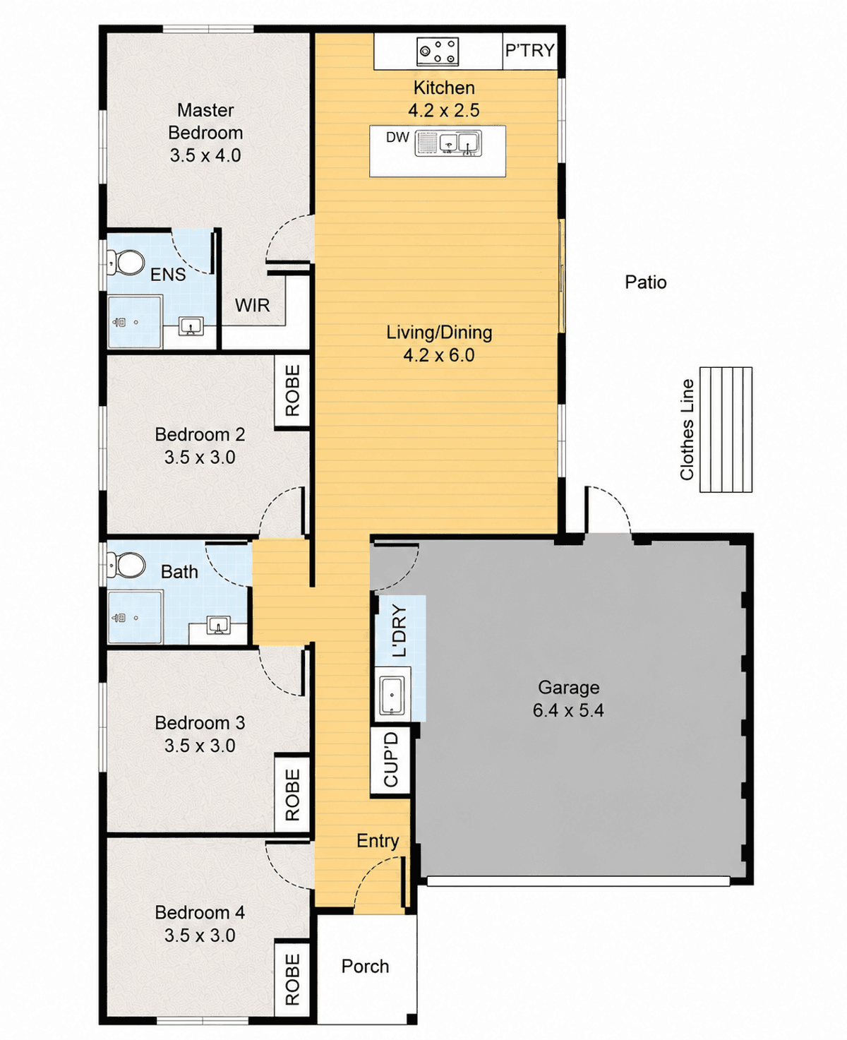 Floor plan — Modern Coastal Living with Space, Style & Everyday Convenience