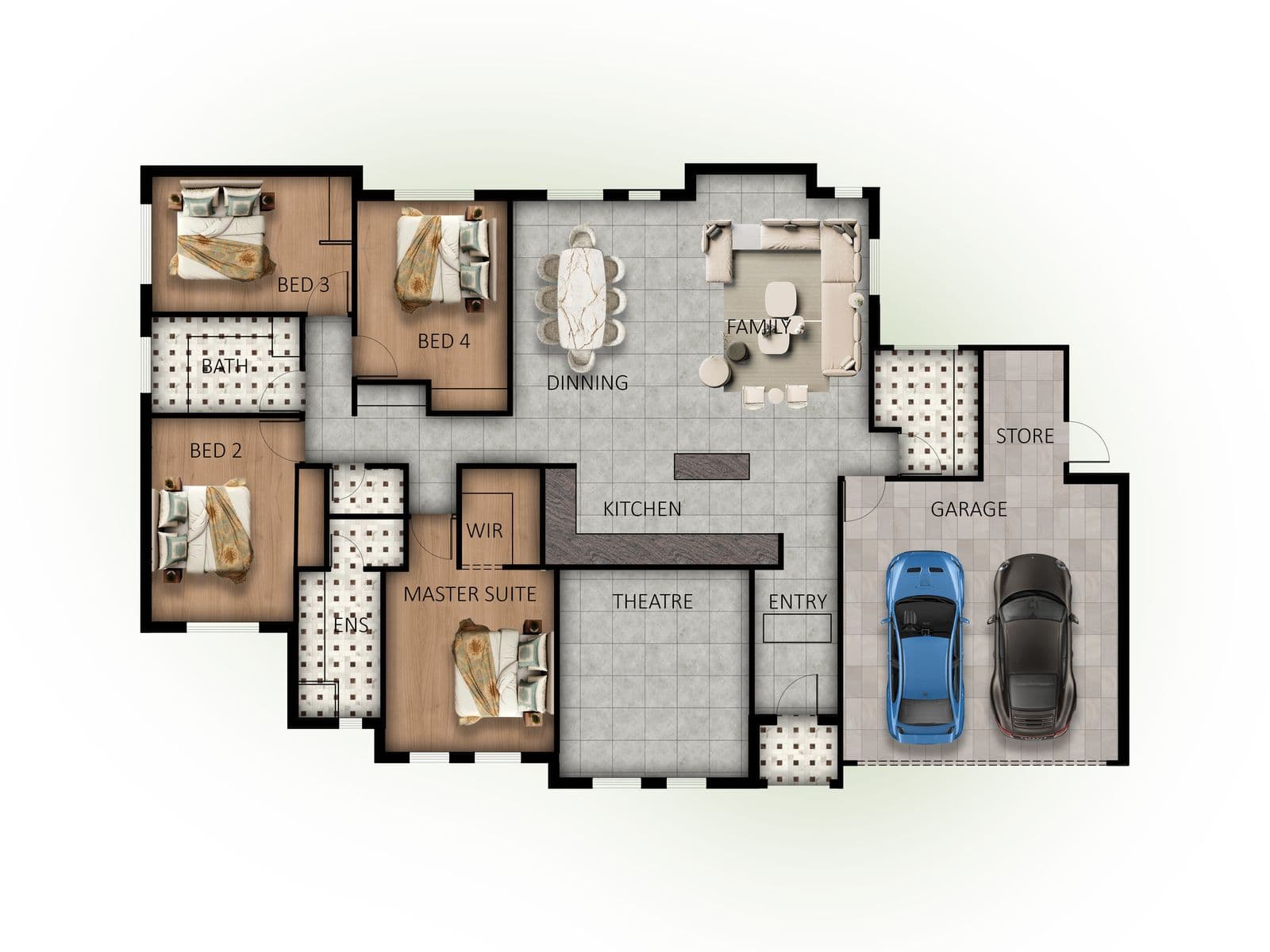 Floor plan — Welcome to Your Dream Family Home in Pearsall. 4 Bed 2 Bath and Theatre Room