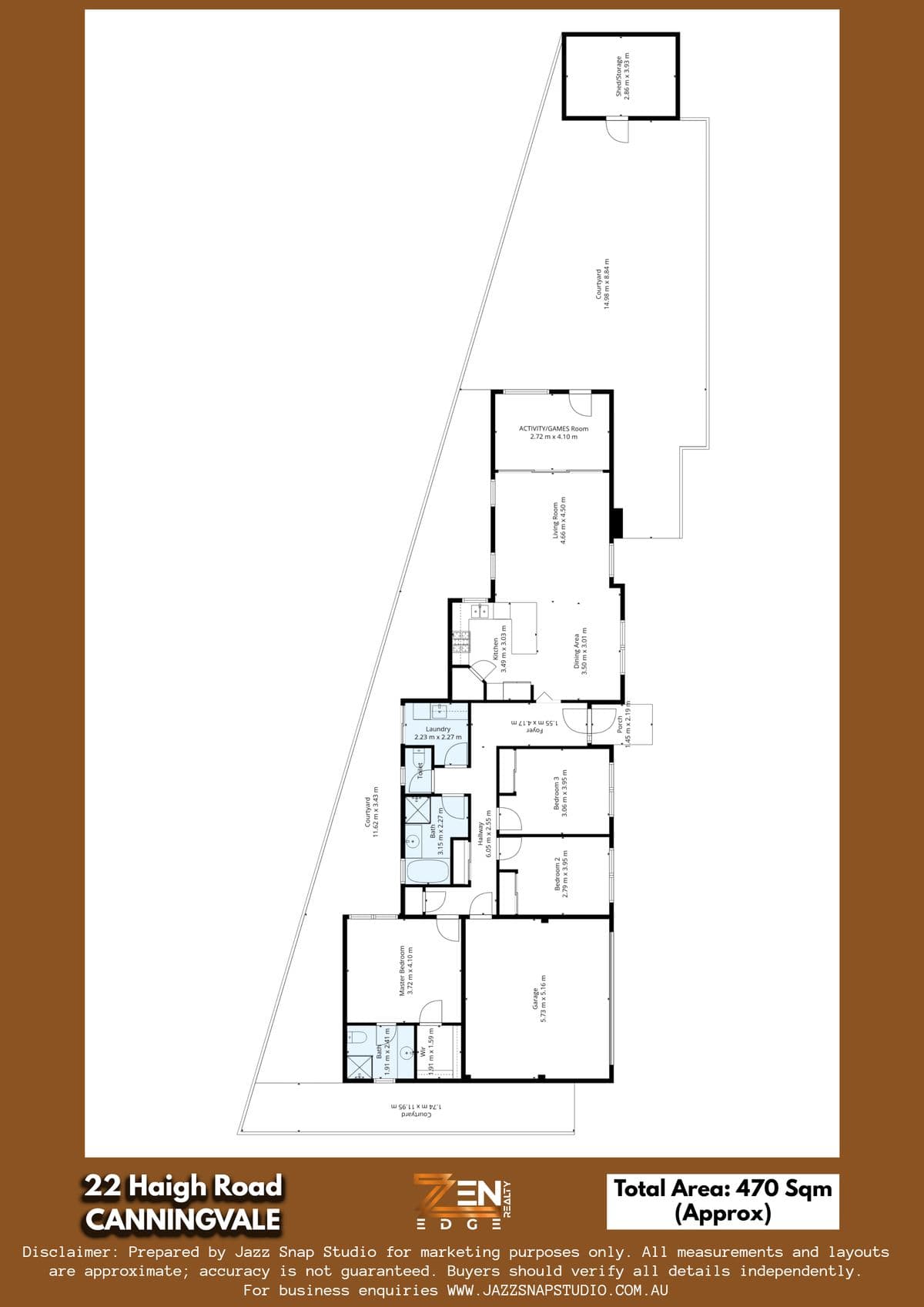 Floor plan — Spacious, Low-Maintenance Living in Prime Canning Vale Location– 22 Haigh Road, Canning Vale