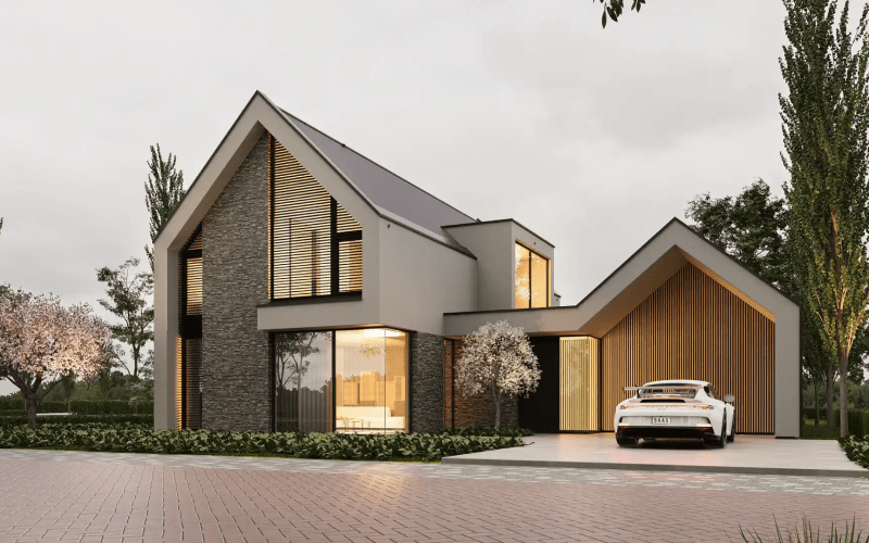 Modern house exterior